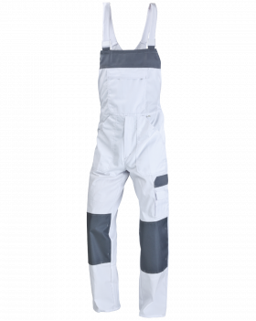 Kalhoty s laclem WORK (Bílá,Šedá)