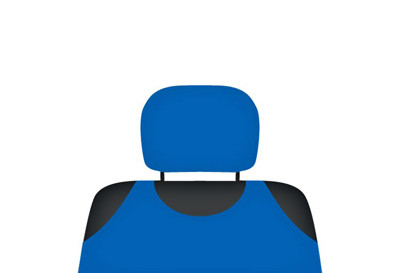 Autotrika COTTON na opěrky hlavy - 2 ks.