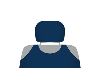 Autotrika COTTON na opěrky hlavy - 2 ks.