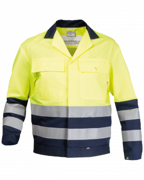 Výstražná blůza (Hi-Vis žlutá/Tmavomodrá)