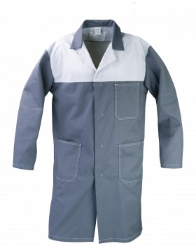 Pracovní plášť Profi (Šedá/Bílá)