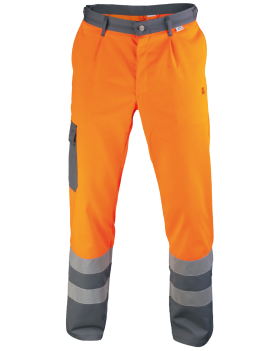 Výstražné kalhoty (Hi-Vis Oranžová/Šedá)