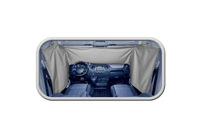 Závěs na přední skla pro obytné a dodávkové vozy