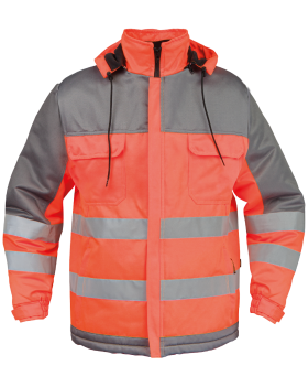 Výstražná mrazuodolná bunda (Hi-Vis Oranžová/Šedá)